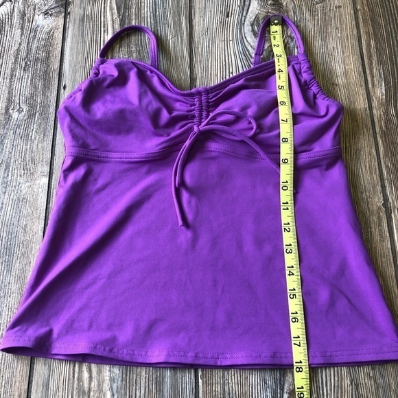 LANDS End Purple Tankini Bikini 6 Swimsuit - Picture 4 of 8